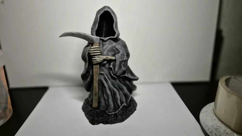 Angel of Death Scythe LED Candle Holder – In the Light of Darkness