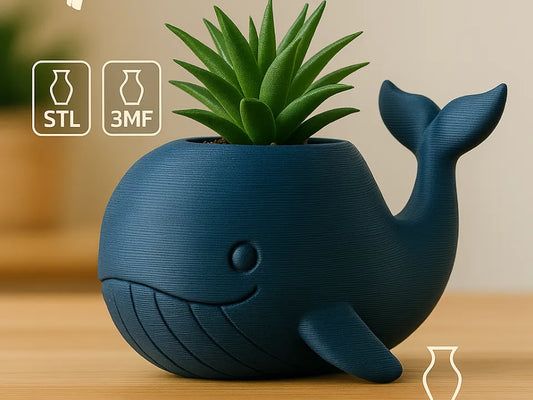 Whale Shaped Decorative Vase – Sea Inspired Elegance