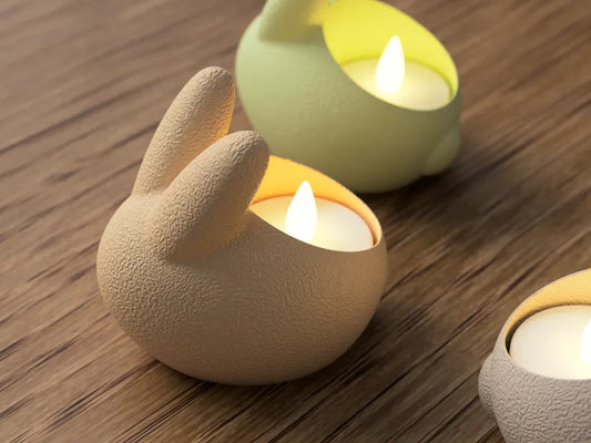 Easter Bunny Candle Holder – Spring Breeze with Cheerful Lights